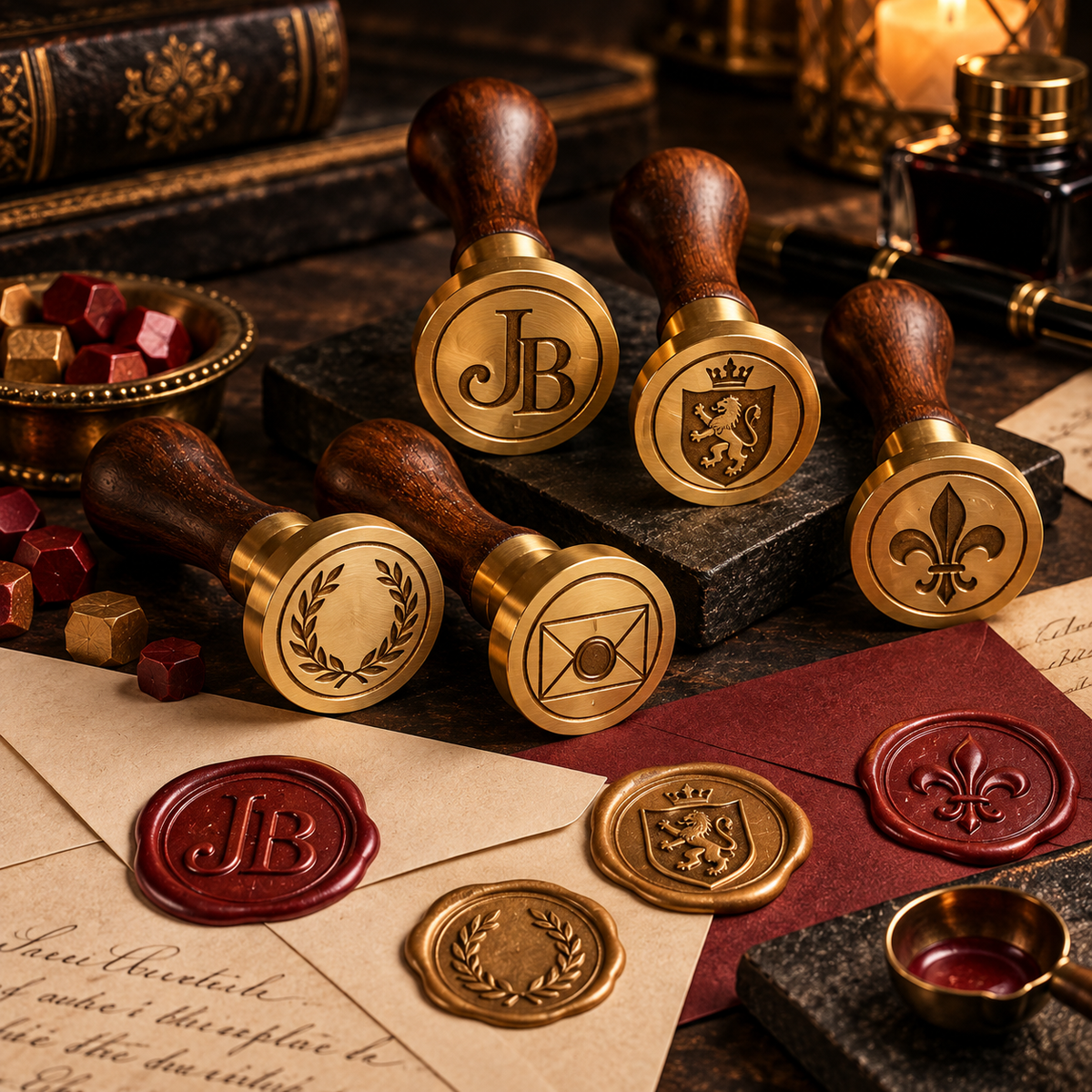 Messingkopf für Wachssiegelstempel – Ø25 mm