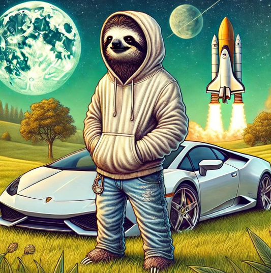 Slothana collector coin – Sloth & Lambo