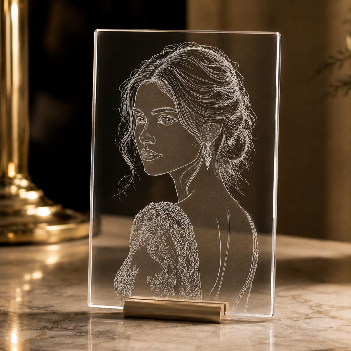 Akrylová destička 150 × 100 × 2 mm – akrylát, černá, s gravírováním