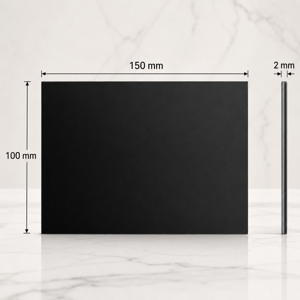 Akrylová destička 150 × 100 × 2 mm – akrylát, s gravírováním