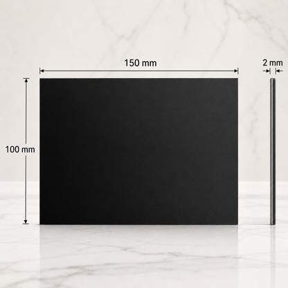 Akrylová destička 150 × 100 × 2 mm – akrylát, s gravírováním