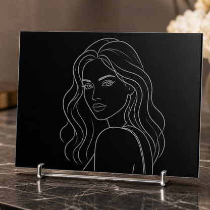 Akrylová destička 150 × 100 × 2 mm – akrylát, s gravírováním
