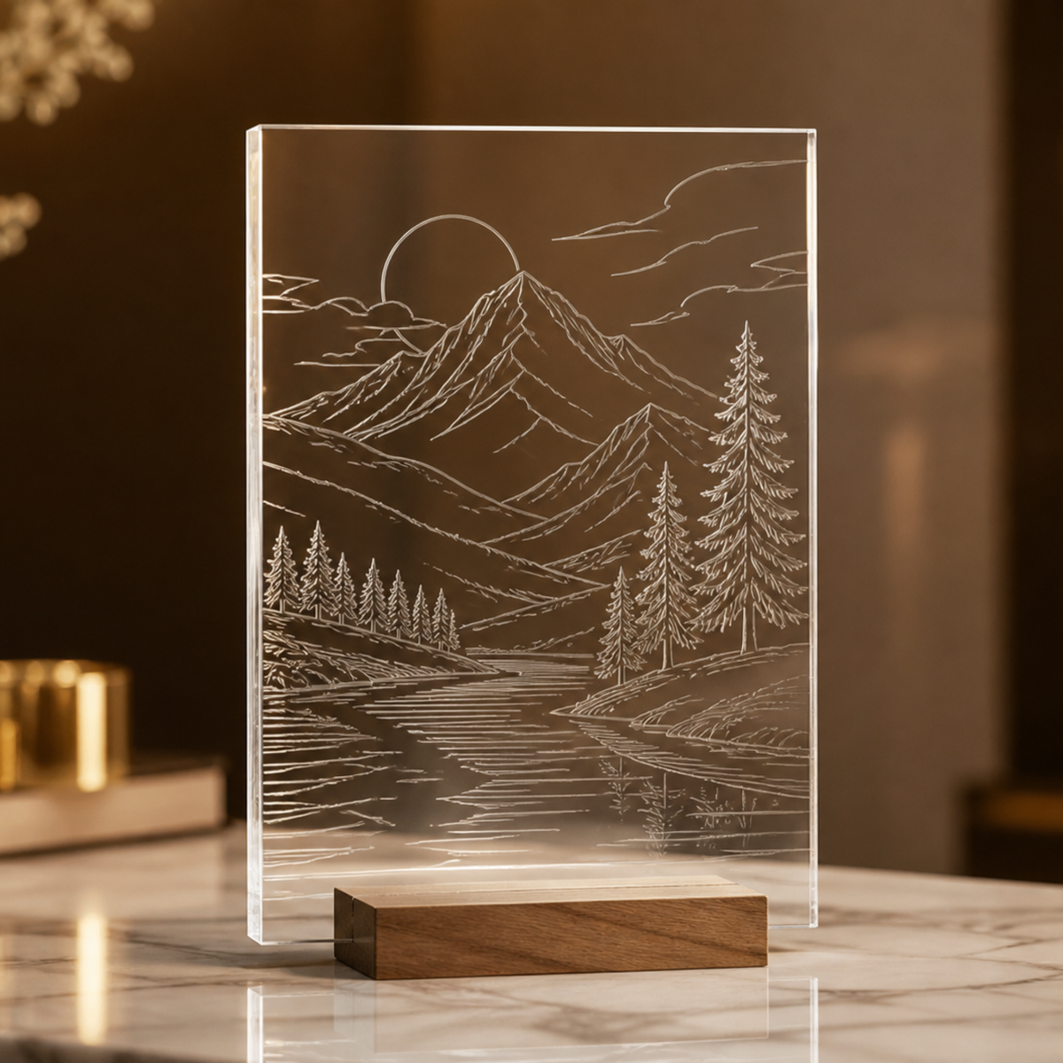Akrylová destička 150 × 100 × 2 mm – akrylát, transparentní, s gravírováním