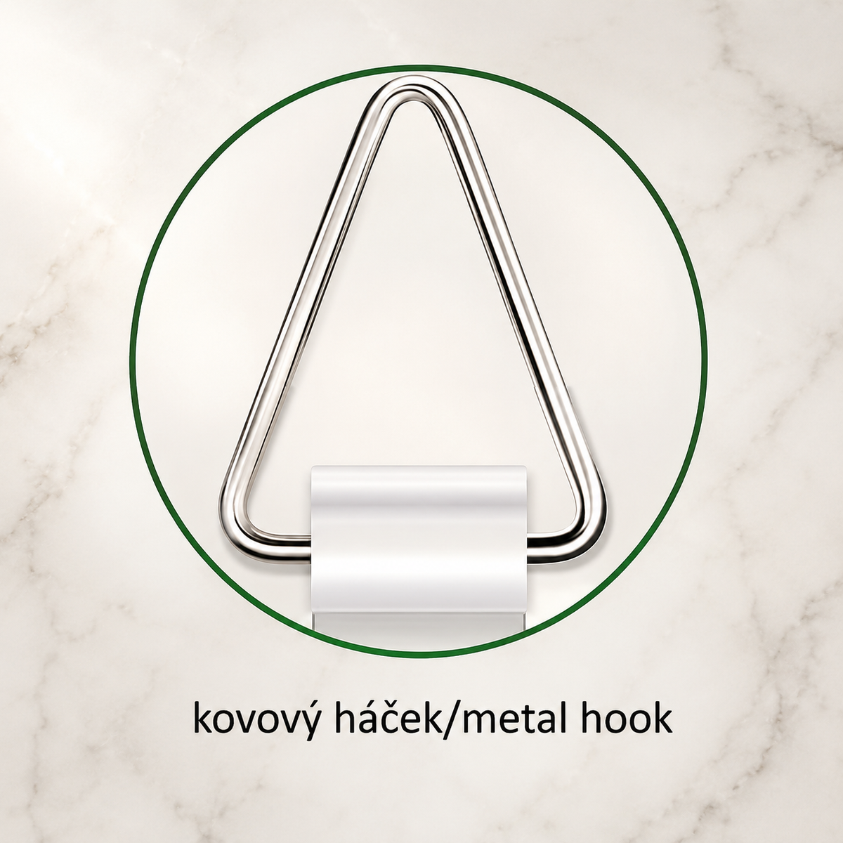 Háček k břidlici – čtvercová – 100 × 100 mm