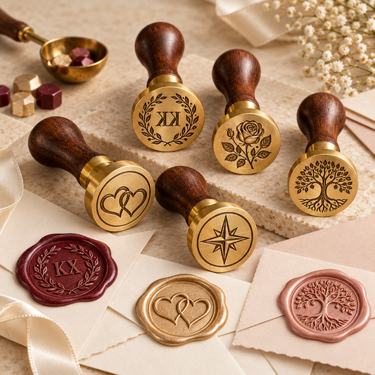 Brass head for wax seal stamp – Ø25 mm