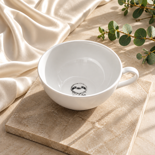 Slothana ceramic mug – 300 ml – white – finished engraving