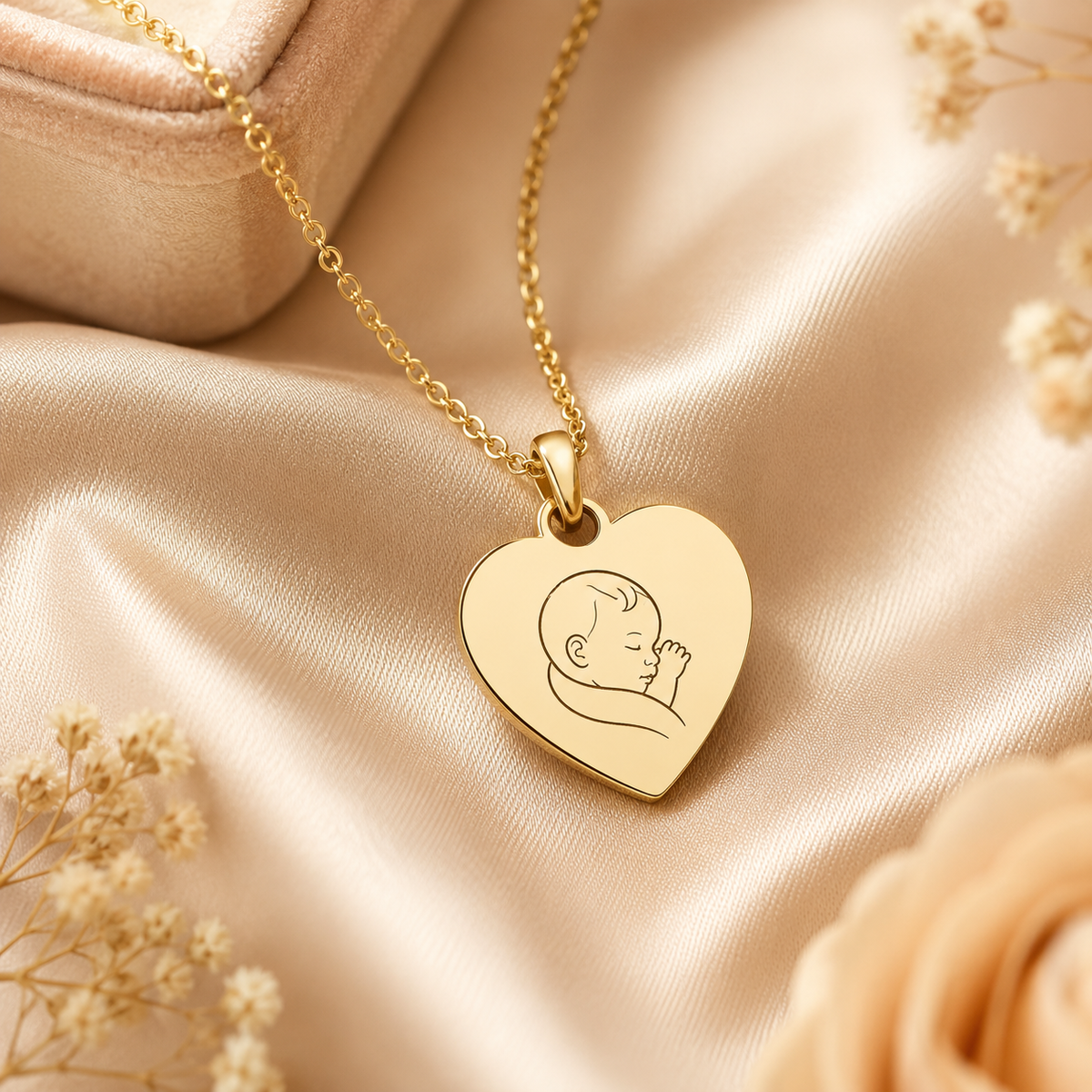 Necklace with 21 mm heart – KalinumX