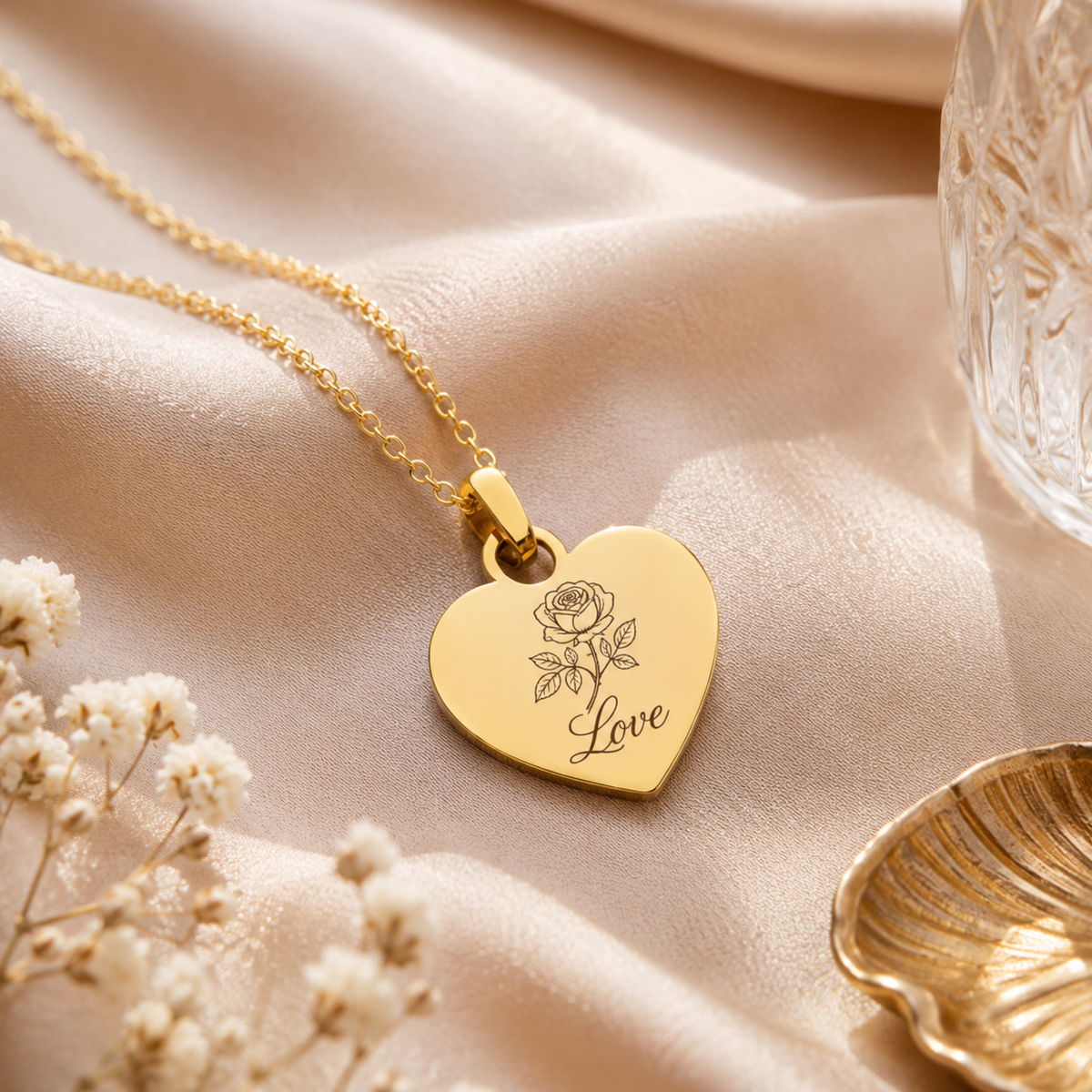 Necklace with 21 mm heart – KalinumX