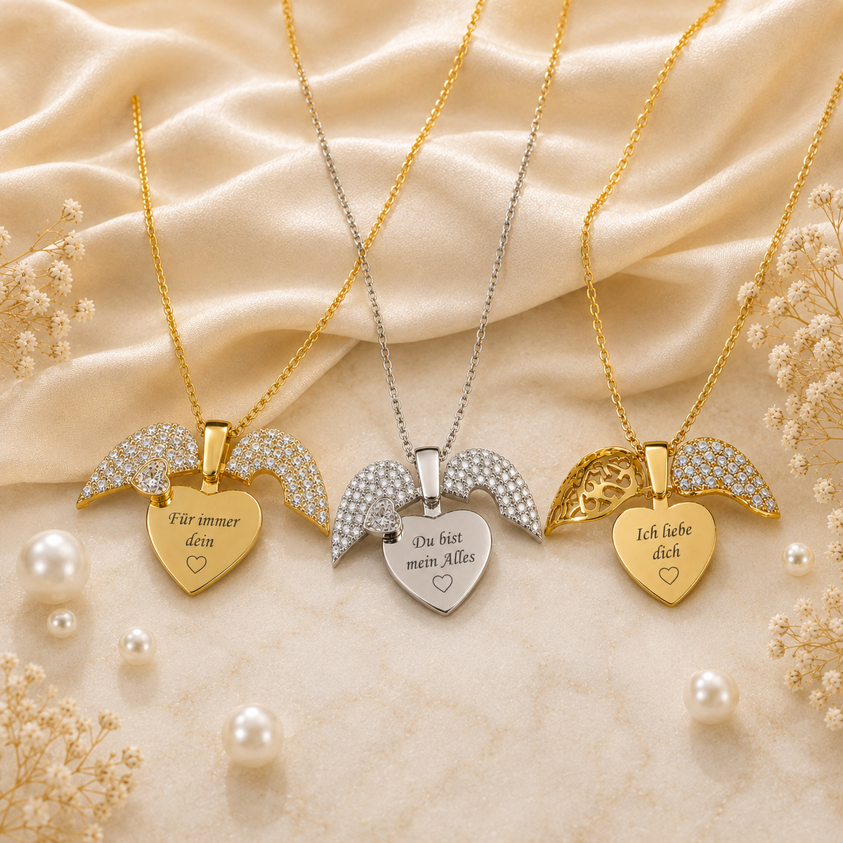 Stainless steel heart necklace, KalinumX