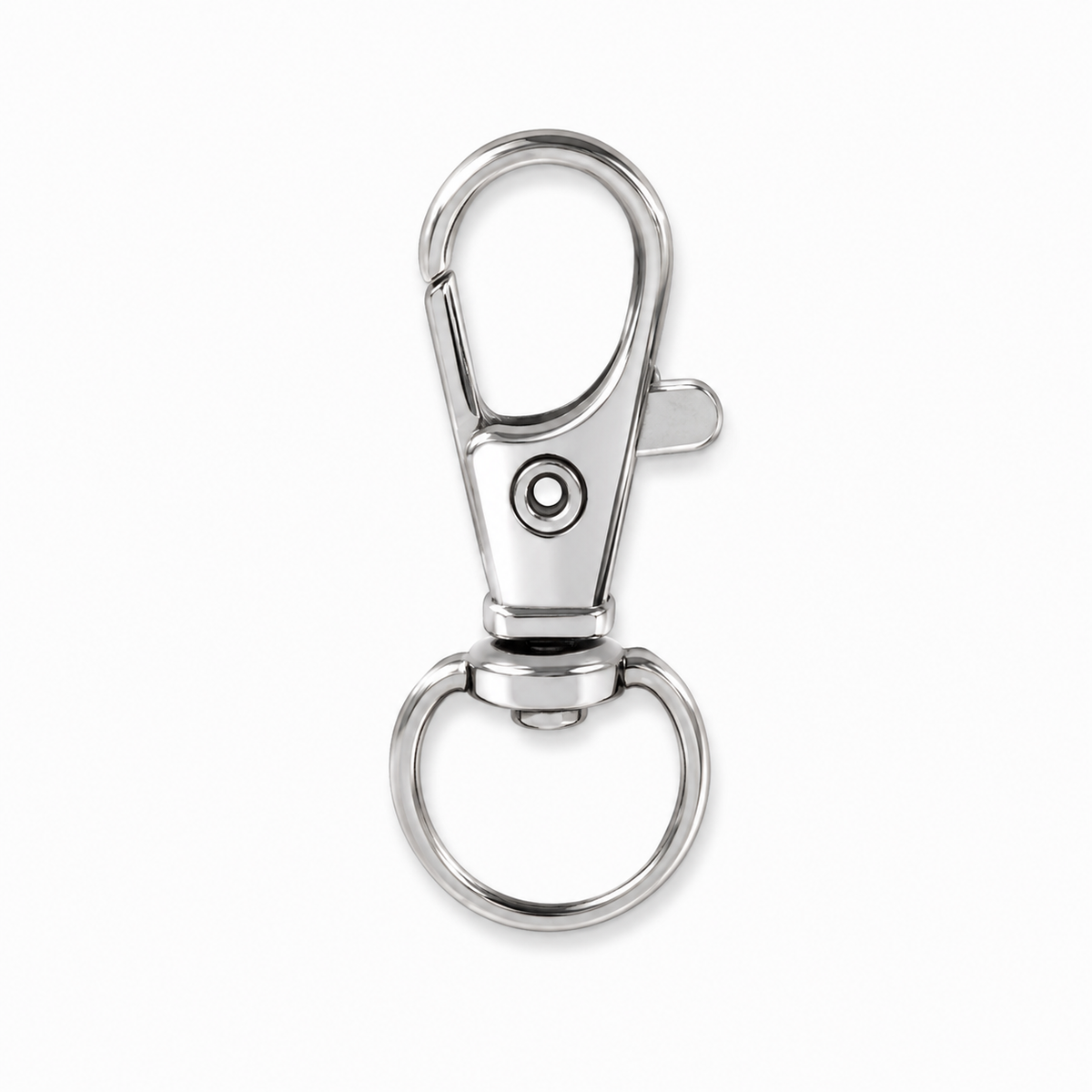Silver-coloured key clasp 31 × 13 mm