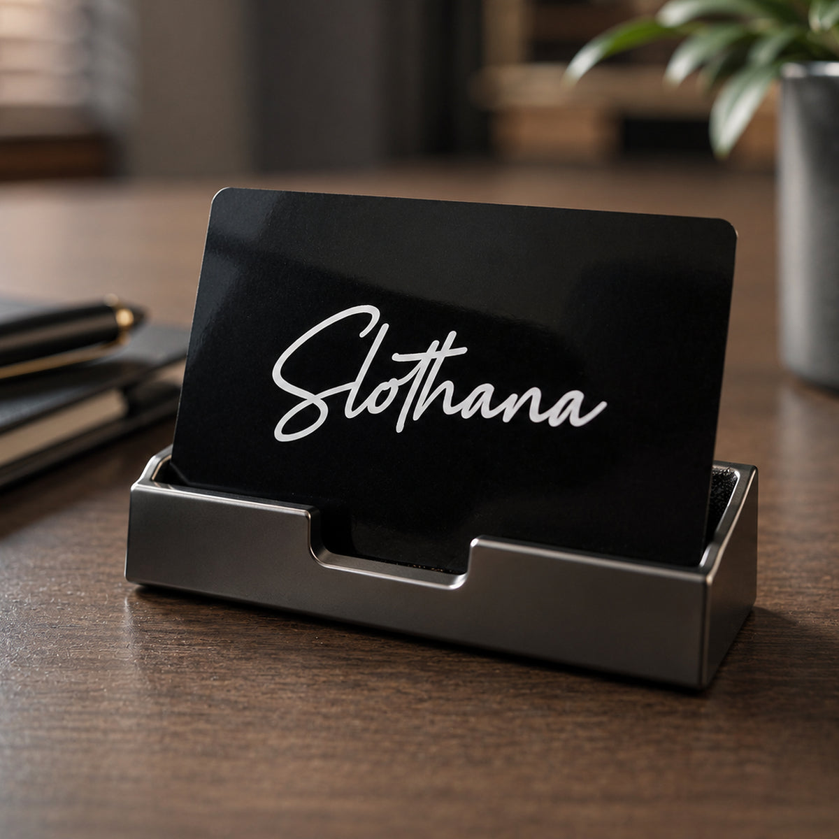 Slothana Hawaii Driver License card, 86 × 54 × 0.2 mm, aluminium, black