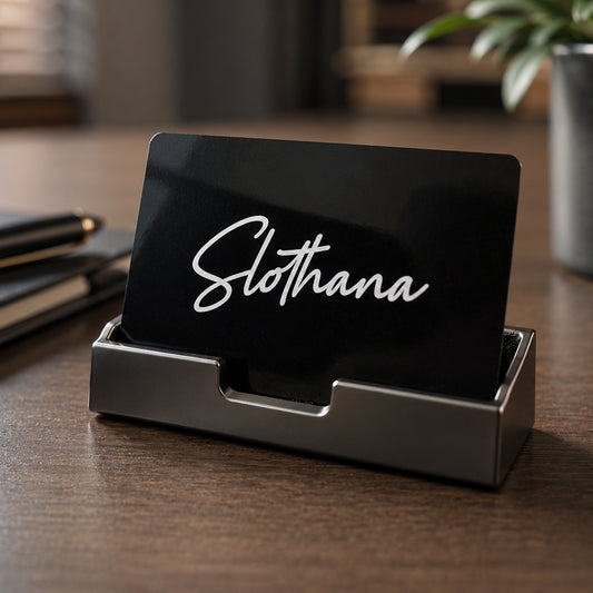 Slothana Hawaii Driver License card, 86 × 54 × 0.2 mm, aluminium, black