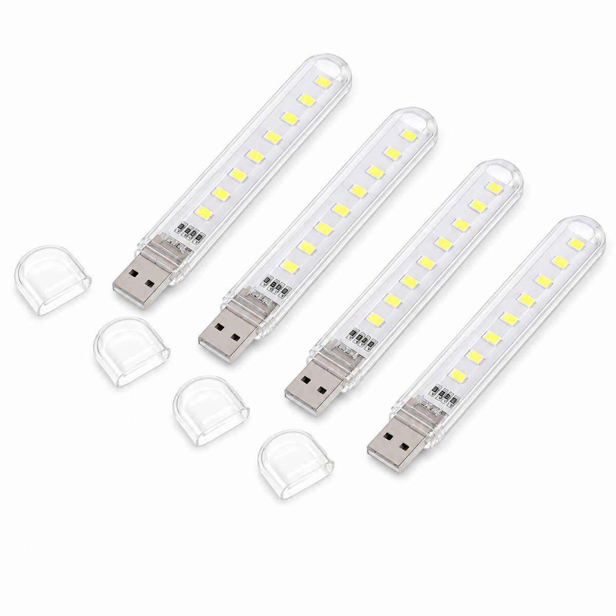 USB-LED-Lampe mit 8 LEDs, 5 V – kaltweiß
