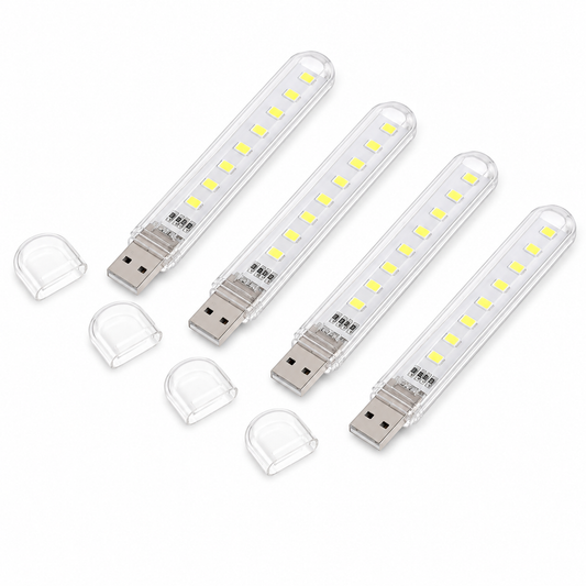 USB LED light with 8 LEDs, 5 V – cool white