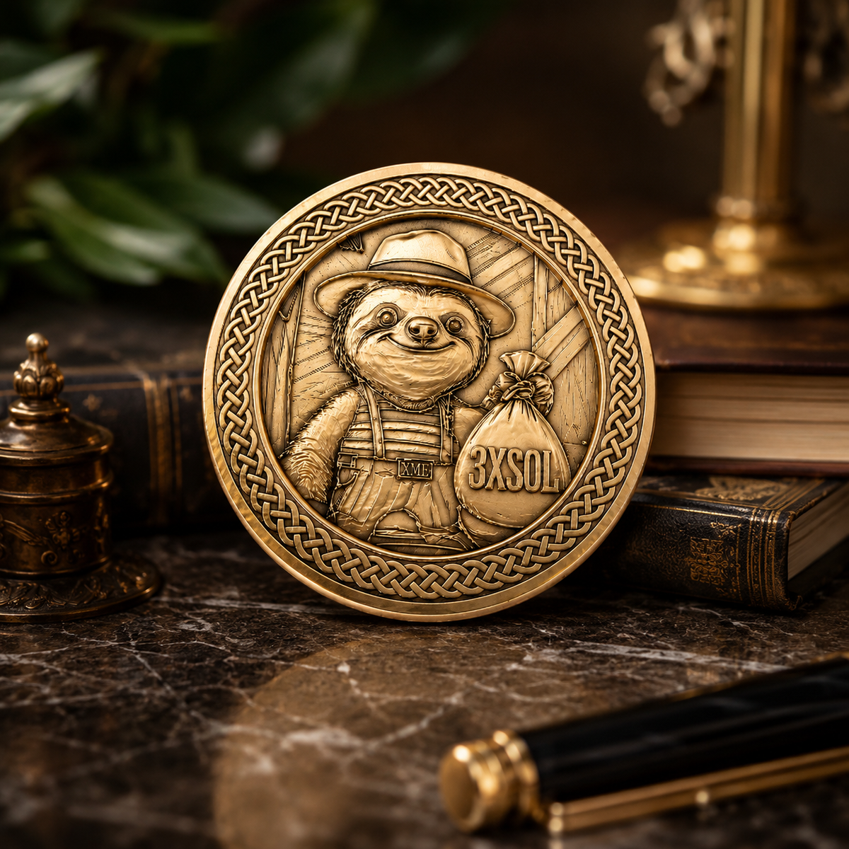 Slothana collector coin – 3xSOL Sloth