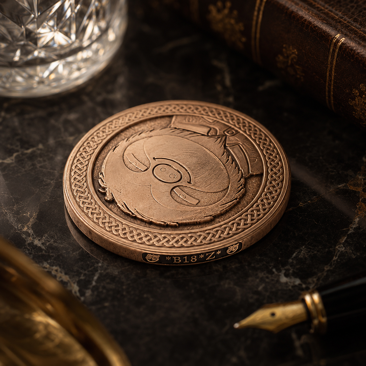 Slothana collector coin – 3xSOL Sloth – bronze