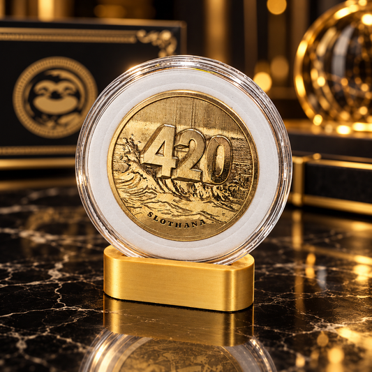 Slothana brass coin – 420