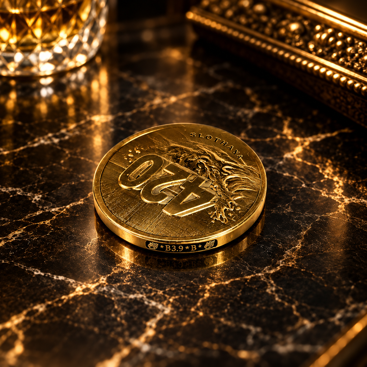 Slothana brass coin – 420