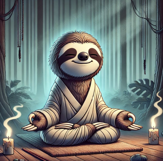 Slothana-Sammlermünze – Meditating Sloth