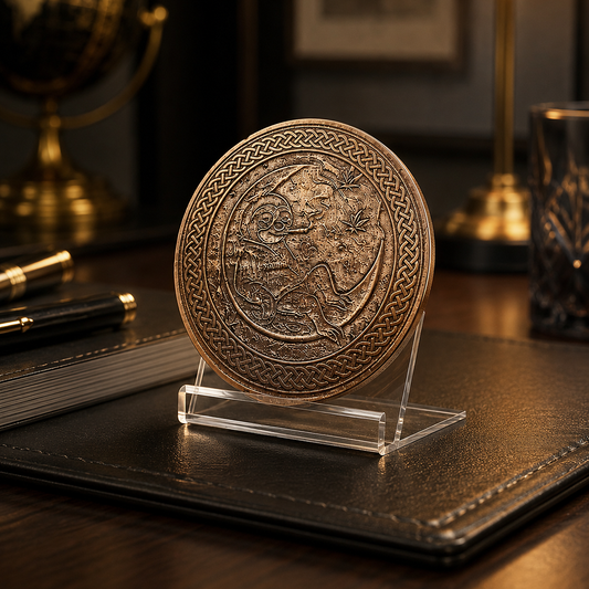 Slothana collector coin – Moon Crescent Sloth – bronze