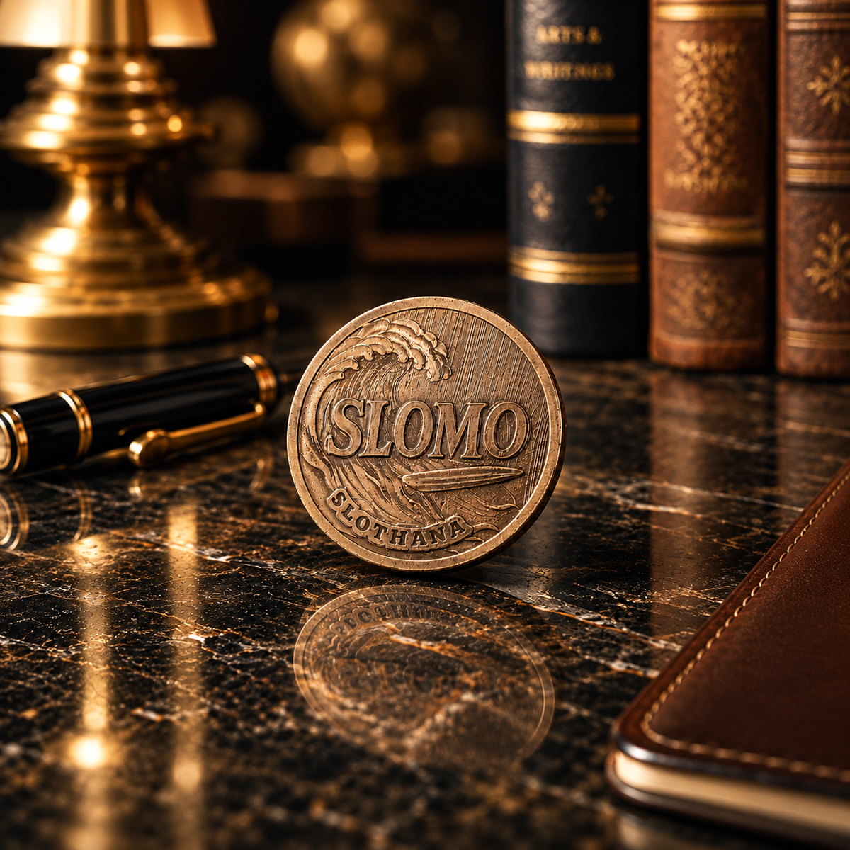 Sběratelská mince Slothana – SLOMO / FOMO – bronz