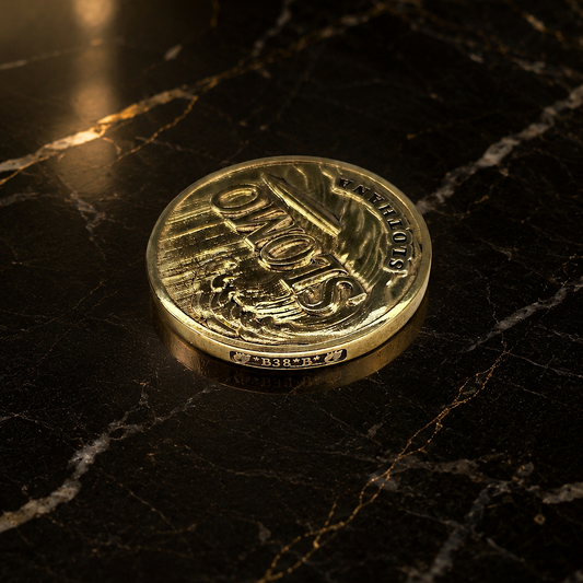 Slothana collector coin – SLOMO / FOMO – brass