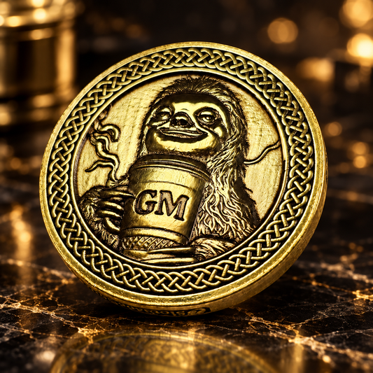 Brass Slothana collector coin – Sloth GM