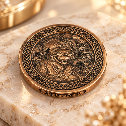 Sběratelská mince Slothana – Sloth Joker – bronz