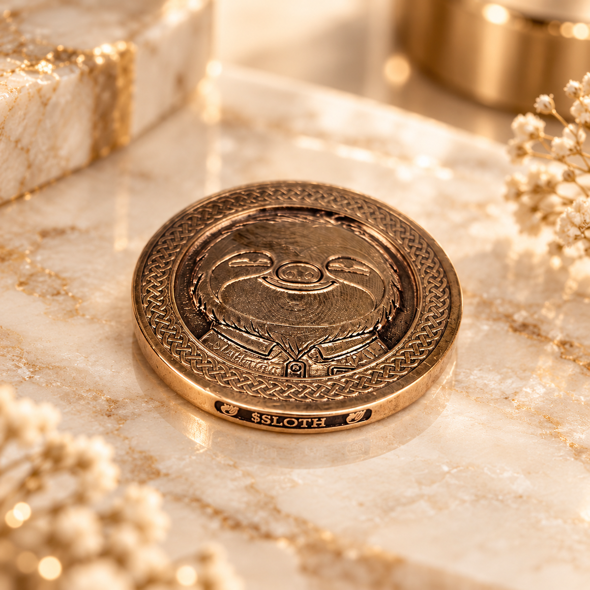 Sběratelská mince Slothana – Sloth Joker – bronz