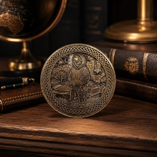 Slothana collector coin – Sloth & Lambo – bronze