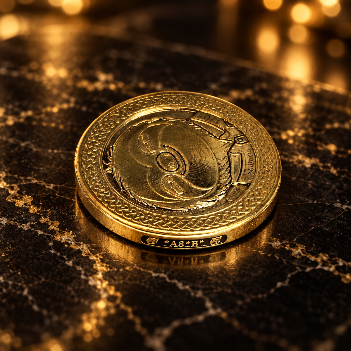 Slothana collector coin – Sloth on the Bull