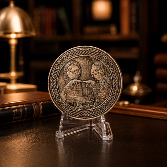 Slothana collector coin – Sloth & the Mirror – bronze