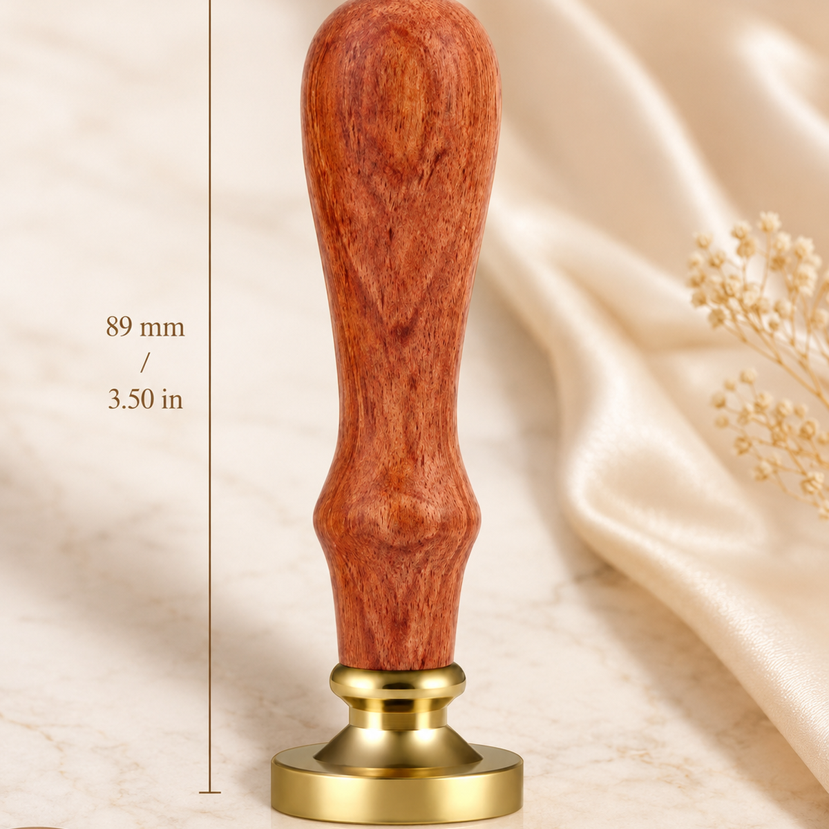 Messingkopf für Wachssiegelstempel – 89 × 25 mm