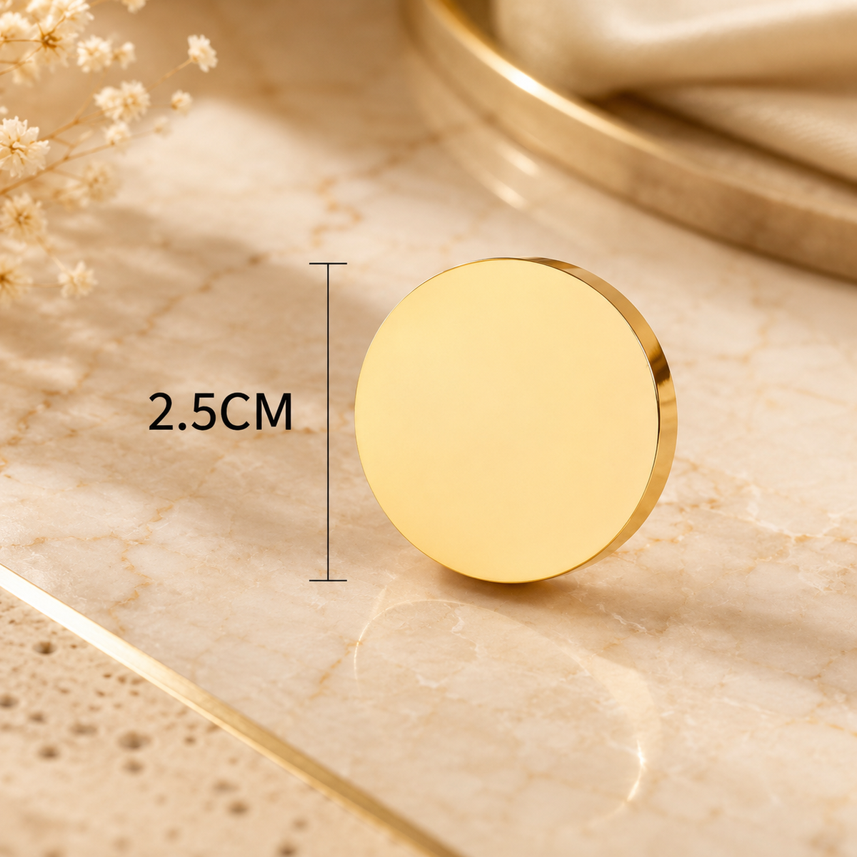Messingkopf für Wachssiegelstempel – Ø25 mm
