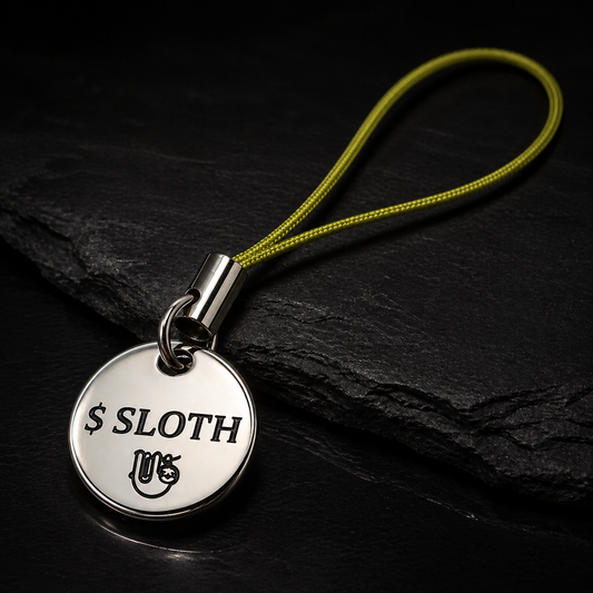 Round stainless steel pendant – Ø 15 mm – Slothana SLOTH design