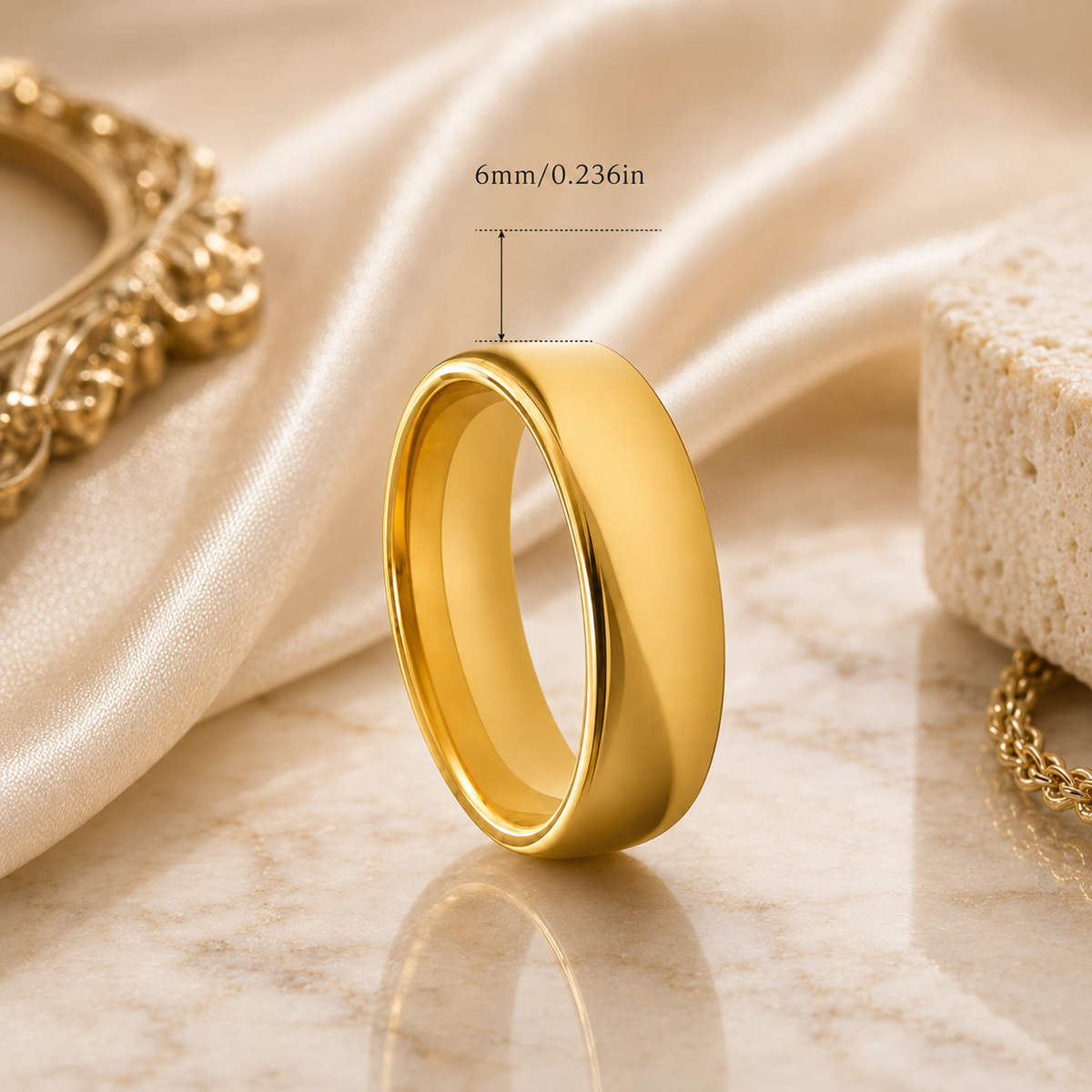 Titanium ring with engraving – 6 mm, KalinumX