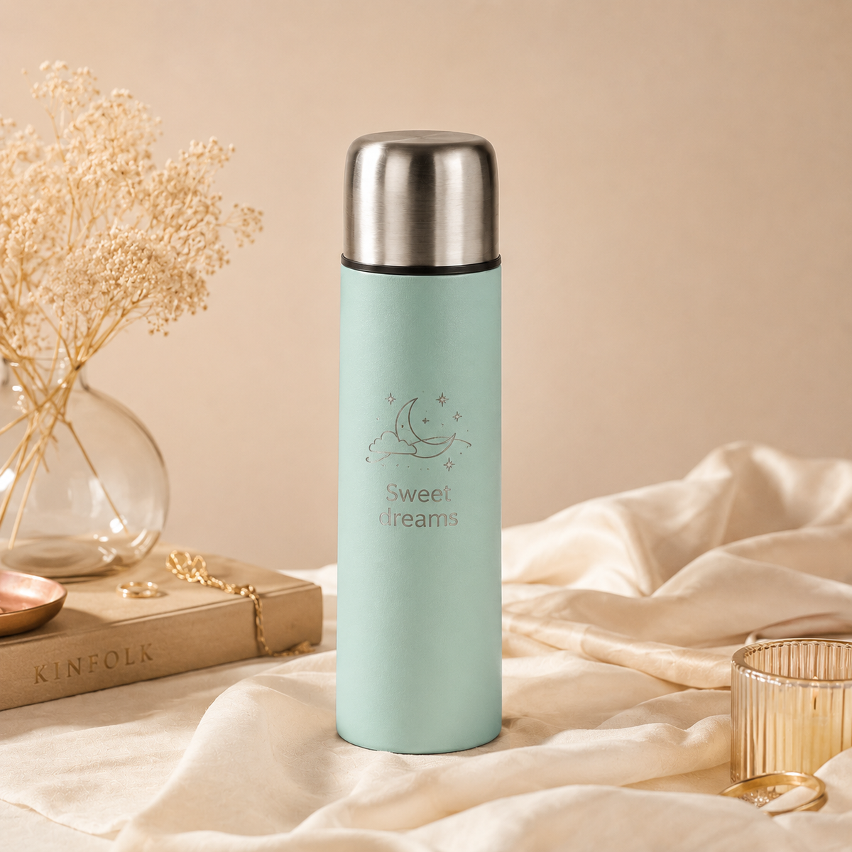Vacuum flask – 500 ml – stainless steel – with engraving