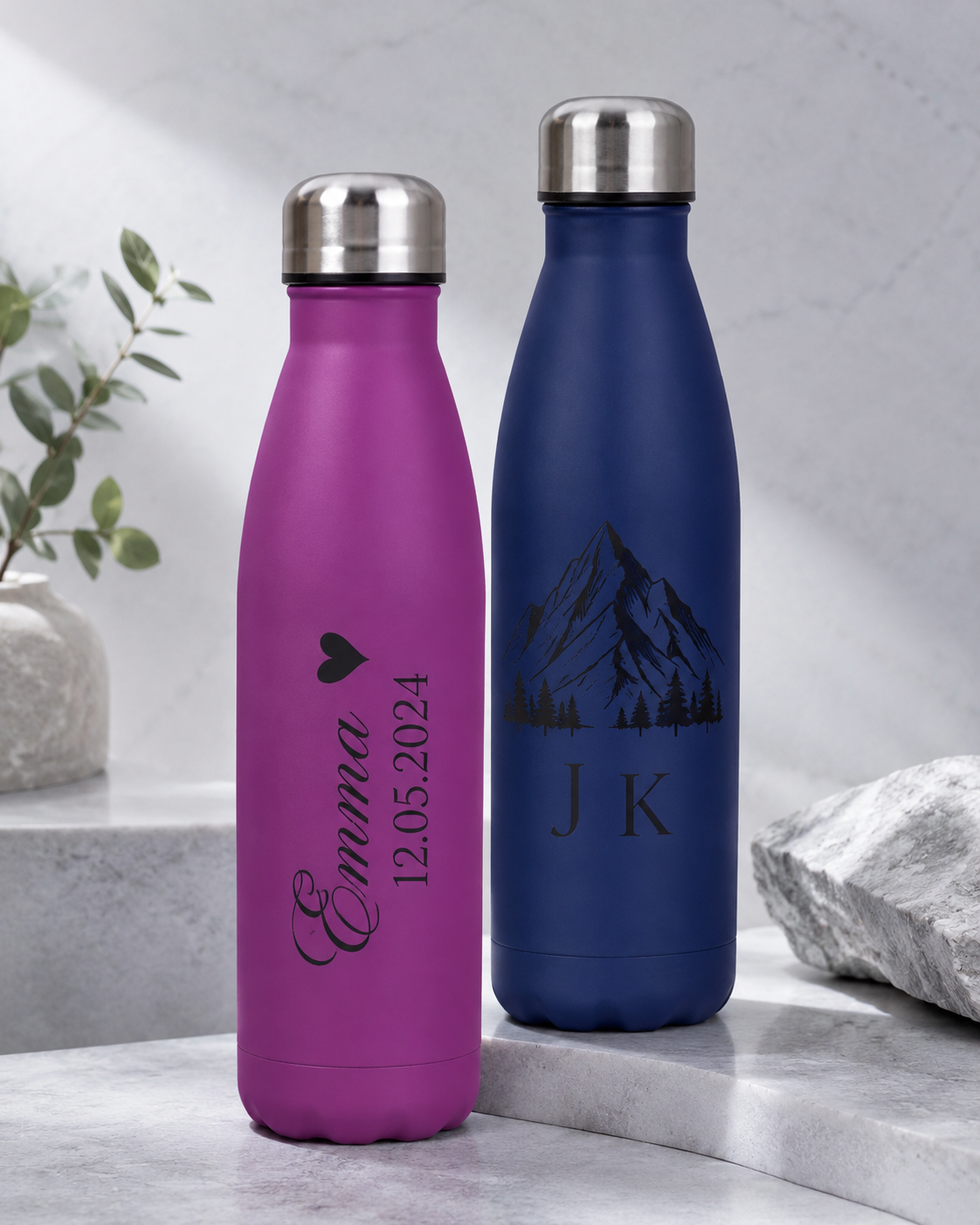 Termoska – 500 ml – nerez se silikonovým povrchem – s gravírováním