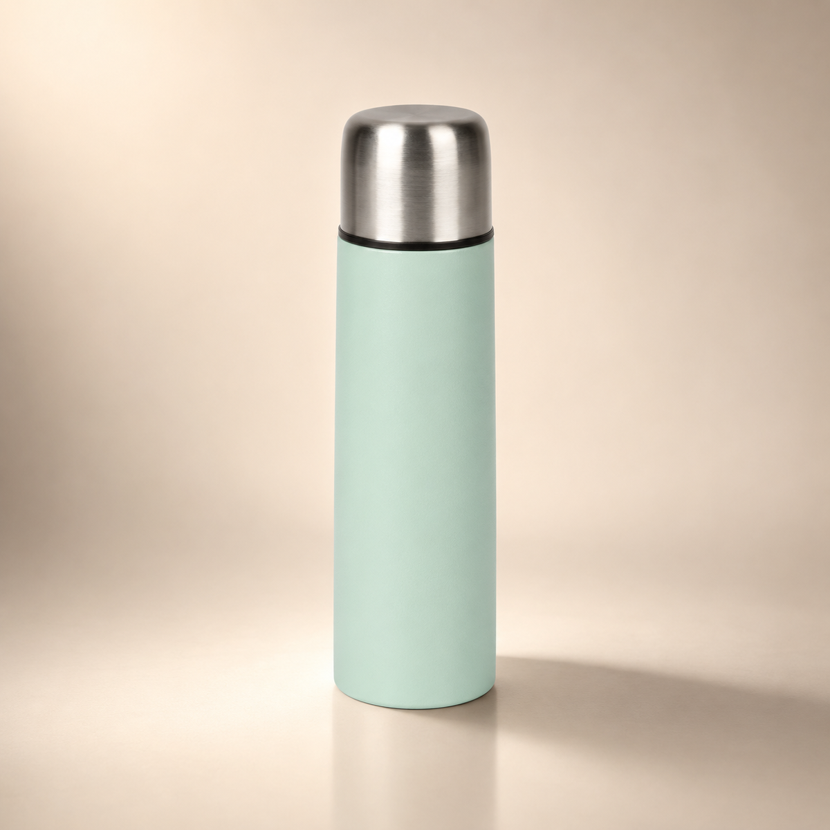 Vacuum flask – 500 ml – stainless steel – light green – with engraving