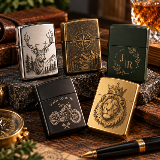 Original Zippo Luxury petrol lighter – with personalised engraving