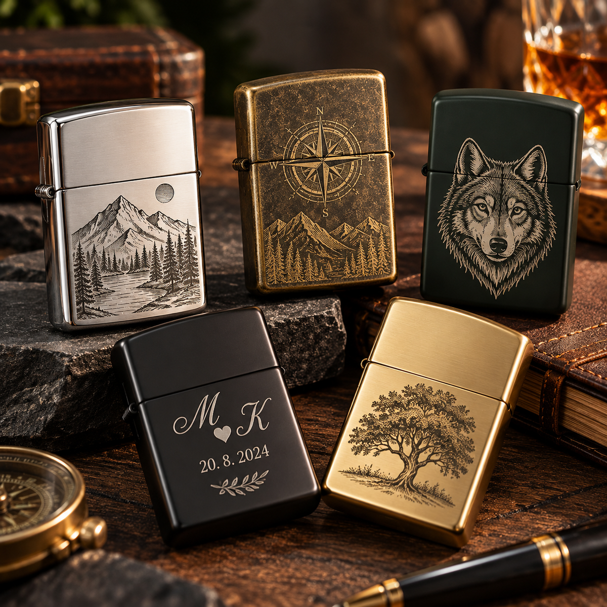 Zapalovač Zippo Luxury – originální, s gravírováním na míru