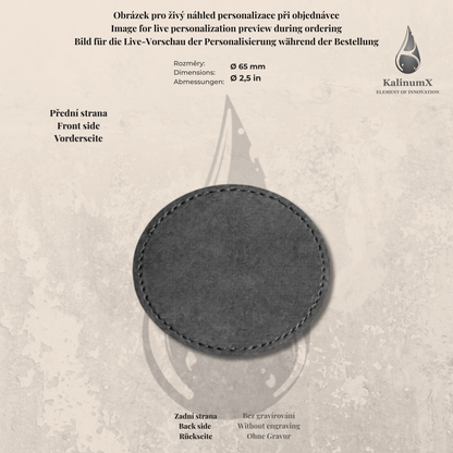 Záplata nažehlovací – PU koženka, s gravírováním